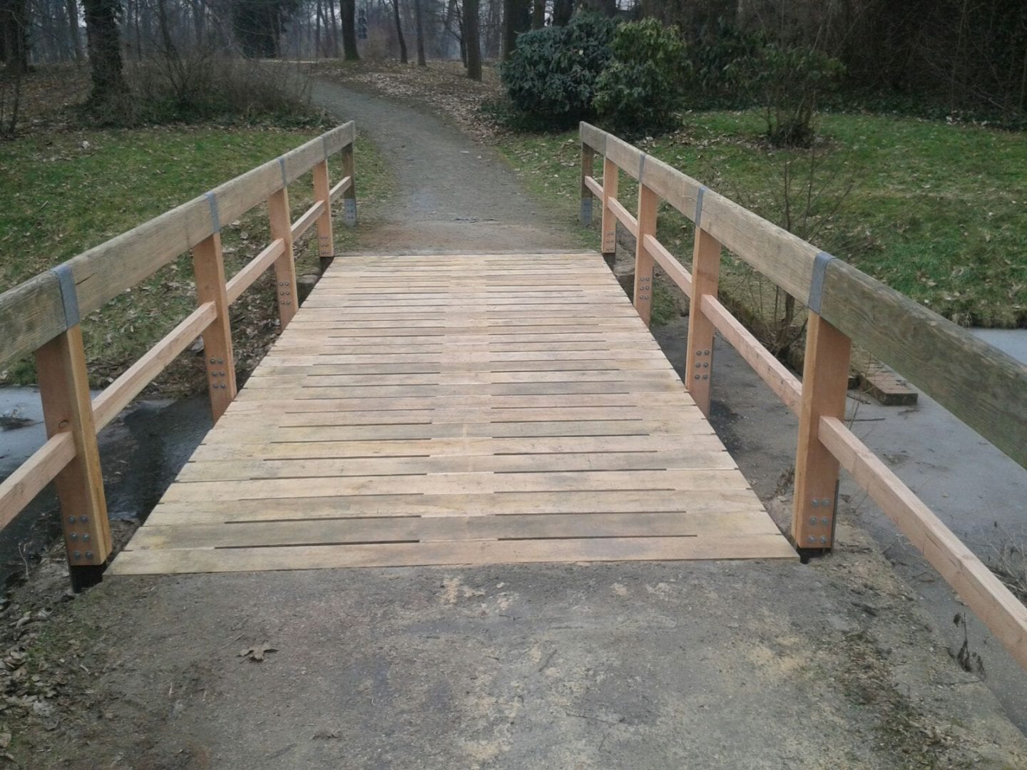 Brücke in Trebsen im Schloßpark wurde saniert