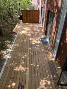 Terrasse - Am Bahndamm nachher